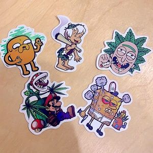 “CHILLED OUT” CHARACTER Water Proof Decal Set